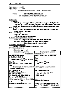 Bài giảng môn Đại số lớp 7 - Tiết 13: Số thập phân hữu hạn. Số thập phân vô hạn tuần hoàn (Tiếp)