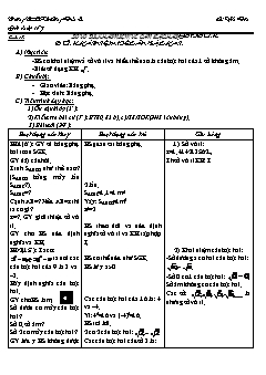 Bài giảng môn Đại số lớp 7 - Tiết 17: Số vô tỉ. Khái niệm về căn bậc hai