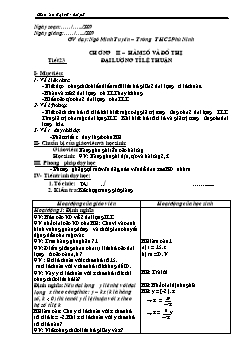 Bài giảng môn Đại số lớp 7 - Tiết 23: Đại lượng tỉ lệ thuận (Tiếp theo)