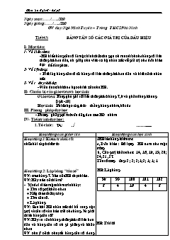 Bài giảng môn Đại số lớp 7 - Tiết 43: Bảng tần số các giá trị của dấu hiệu (Tiếp)