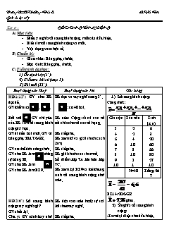 Bài giảng môn Đại số lớp 7 - Tiết 47 : Số trung bình cộng