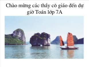 Bài giảng môn Đại số lớp 7 - Tiết 52 - Bài 2: Giá trị của một biểu thức đại số