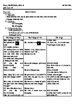 bài giảng môn Đại số lớp 8 - Tiết 53 : Đơn thức