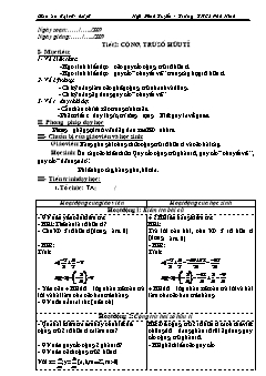 Bài giảng môn Toán lớp 7 - Tiết 2: Cộng, trừ số hữu tỉ (tiếp)