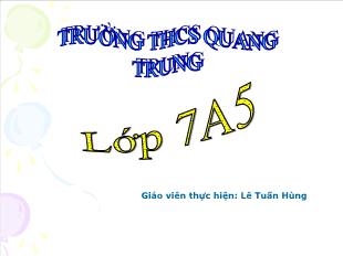 Bài giảng môn Toán lớp 7 - Tiết 43: Bảng “tần số” các giá trị của dấu hiệu (Tiết 6)