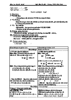 Bài giảng môn Toán lớp 7 - Tiết 5: Luyện tập (tiếp)