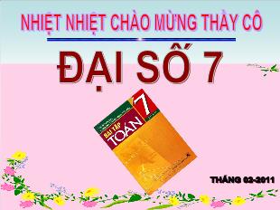 Bài giảng môn Toán lớp 7 - Tiết 54 - Bài 3: Đơn thức