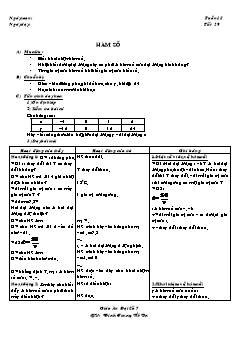 Bài giảng môn Toán lớp 7 - Tuần 15 - Tiết 29: Hàm số