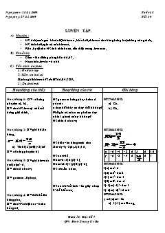 Bài giảng môn Toán lớp 7 - Tuần 15 - Tiết 30: Luyện tập