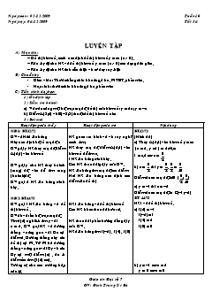 Bài giảng môn Toán lớp 7 - Tuần 16 - Tiết 34: Luyện tập