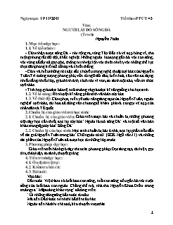 Giáo án Ngữ văn khối 12 - Tiết 45: Văn: Người lái đò sông đà (trích) Nguyễn Tuân