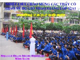 Bài giảng môn học Ngữ văn lớp 12 - Hồn Trương Ba da hàng thịt - Lưu Quang Vũ (Tiết 2)