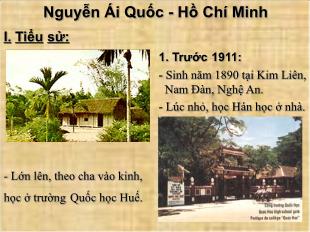 Bài giảng môn học Ngữ văn lớp 12 - Nguyễn Ái Quốc - Hồ Chí Minh (Tiếp theo)