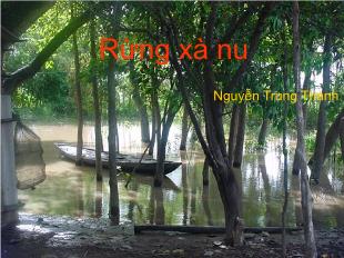 Bài giảng môn học Ngữ văn lớp 12 - Rừng Xà Nu - Nguyễn Trung Thành (Tiếp theo)