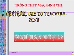 Bài giảng môn học Ngữ văn lớp 12 - Tiết 23, 24: Tây tiến - Quang Dũng (Tiếp)