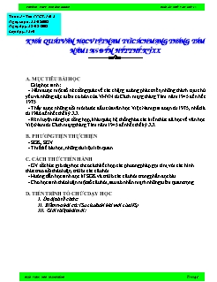 Bài giảng môn học Ngữ văn lớp 12 - Tuần 1 - Tiết 1, 2: Khái quát văn học Việt Nam từ cách mạng tháng tám năm 1945 đến hết thế kỷ XX