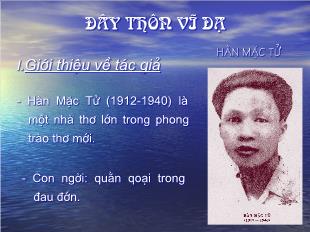 Bài giảng môn Ngữ văn 11: Đây thôn Vĩ Dạ - Hàn Mặc Tử (21)