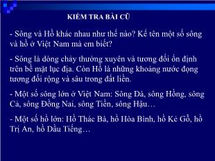 Bài giảng môn Ngữ văn khối 11 - Tiết 30 - Bài 24: Biển và đại dương