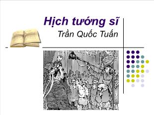 Bài giảng môn Ngữ văn lớp 12 - Hịch tướng sĩ (Trần Quốc Tuấn)