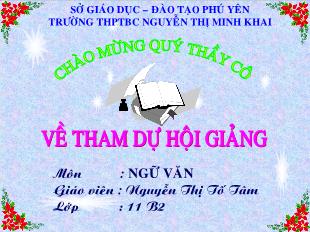 Bài giảng môn Ngữ văn lớp 12 - Tiết 40: Hai đứa trẻ (Thạch Lam)