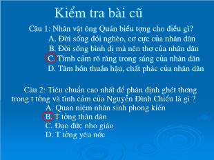 Bài giảng Ngữ văn 11 tiết 21: Tác gia Nguyễn Đình Chiểu