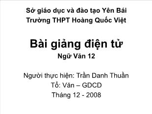 Bài giảng Ngữ văn 12 tiết 48: Chữa lỗi lập luận trong văn nghị luận