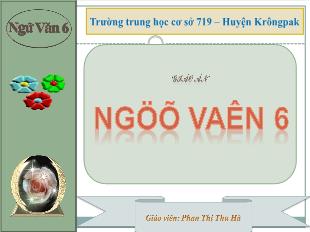 Bài giảng Ngữ văn 6 Tiết 62 – Văn bản: Lượm - Tớ Hữu