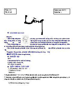 Giáo án Ngữ văn 9 tiết 61, 62: Làng - Kim Lân