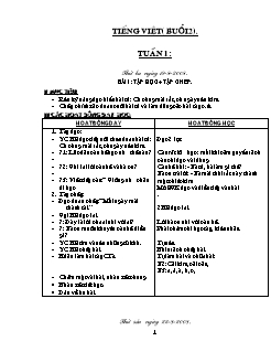 Giáo án Tiếng việt 3 (buổi 2)