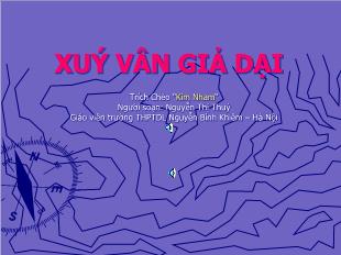 Bài giảng môn học Ngữ văn lớp 10 - Xuý Vân giả dại - Trích chèo Kim Nham (Tiếp)