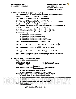 8 Đề thi định kỳ Toán 10 học kì I