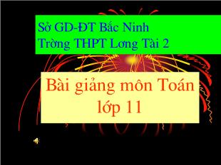 Bài giảng Đại số 11 Chương 4 Tiết 67: Luyện tập