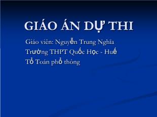 Bài giảng Hình học 11 tiết 6: Phép quay và phép đối xứng tâm (tiết 1)