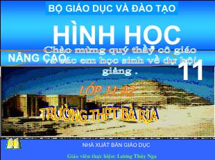 Bài giảng Hình học lớp 11 - Bài 1: Đại cương về đường thẳng và mặt phẳng (tiếp)