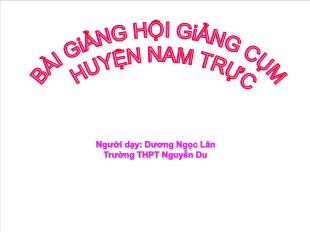 Bài giảng Hình học lớp 12 - Tiết 26: Bài tập về hypebol