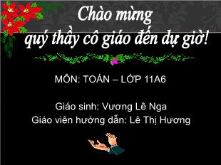 Bài giảng Hình khối 11: Đường thẳng vuông góc với mặt phẳng