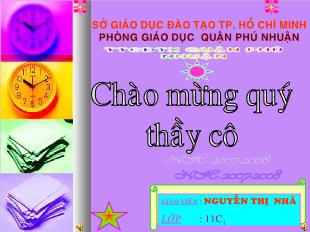 Bài giảng khối 11 môn Hình: Đường thẳng song song với mặt phẳng