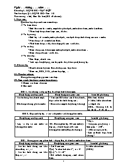 Bài giảng lớp 10 môn Đại số - Bài 1: Mệnh đề