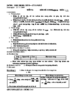 Bài giảng lớp 10 môn Đại số - Tiết 76: Góc và cung lượng giác (Tiếp)