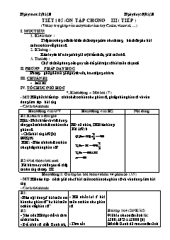 Bài giảng lớp 6 môn học Đại số - Tiết 105: Ôn tập chương III ( tiếp )