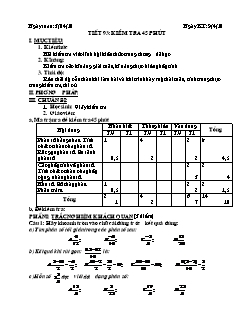 Bài giảng lớp 6 môn học Đại số - Tiết 93: Kiểm tra 45 phút