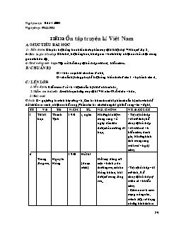 Bài giảng lớp 8 môn Ngữ văn - Tiết 38: Ôn tập truyện kí Việt Nam