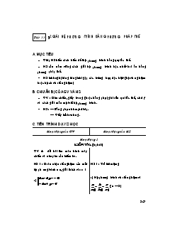 Bài giảng lớp 9 môn Đại số - Tiết 33 - Bài 3: Giải hệ phương trình bằng phương pháp thế