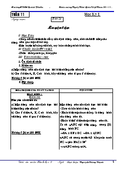 Bài giảng lớp 9 môn Hình học - Tuần 11 - Tiết 21 - Luyện tập