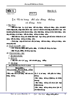 Bài giảng lớp 9 môn Hình học - Tuần 13 - Tiết 25 - Bài 4: Vị trí tương đối của đường thẳng và đường tròn (Tiếp)