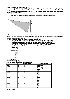 Bài giảng lớp 9 môn Toán học - Bài 1 : Bài toán diện tích tam giác