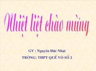 Bài giảng môn Đại số lớp 11 - Bài 3: Nhị Thức Niu-Tơn (Tiết 6)