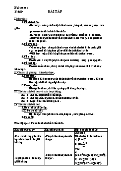 Bài giảng môn Đại số lớp 11 - Tiết 29: Bài tập