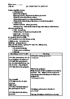 Bài giảng môn Đại số lớp 11 - Tiết: 30 - Bài 4: Phép thử và biến cố