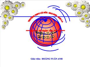 Bài giảng môn Đại số lớp 11 - Tiết 33: Các quy tắc tính xác suất ( tiết 1)